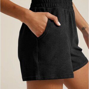 Beyond Yoga Black Spacedye Trek High Waisted Shorts